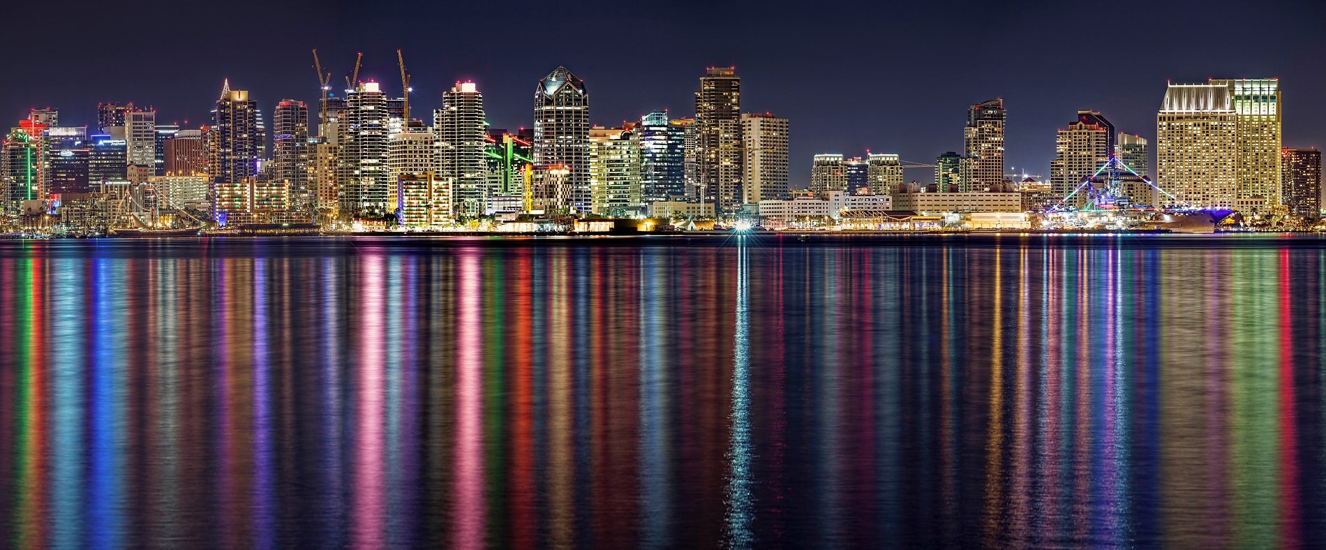 San Diego Christmas skyline